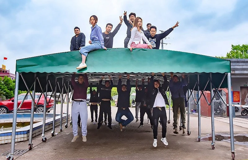 

Непромокаемая уличная мобильная двухтактная телескопическая палатка для занятий спортом автомобиля, палатка с навесом, навес, парковочный сарай