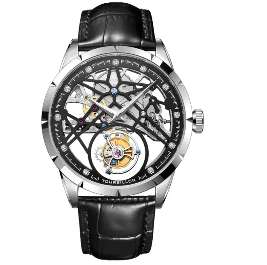 AESOP Men Flying Tourbillon Movement Mechanical Automatic Luxury Watches Wristwatches Skeleton Watch Brand For Man Sapphire 2025