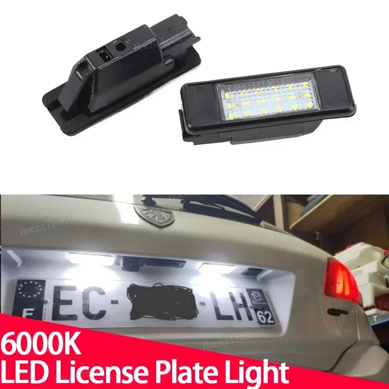 2Pcs Canbus Car LED Number License Plate Light for Peugeot 106 1007 207CC 307 308 3008 406 508 607 For Citroën C2 C3 C5 C5 C6 C8