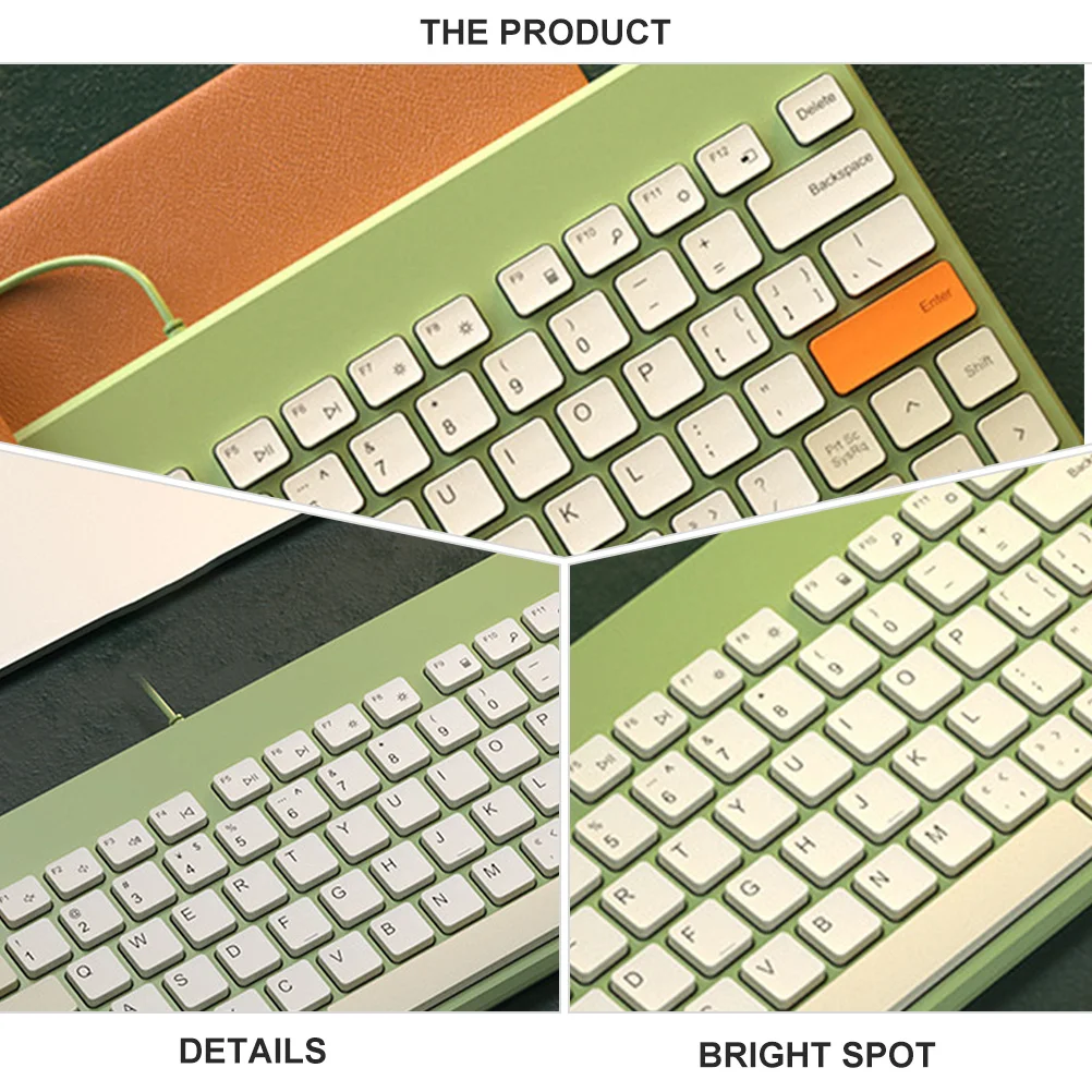 

79 Keys Mechanical Keyboard Wired Fine Workmanship Long-Lasting Use Stylish Design for Pc Computer Office Gaming