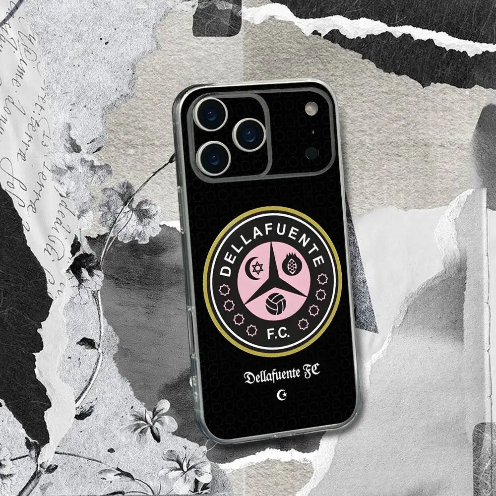 Casing HP D-Dellafuente Rapper Untuk iPhone 17,16,15,14,13,12,11 Pro,Max,Plus,X,XS,XR,SE4,E Mini Transparan Bahan Lembut