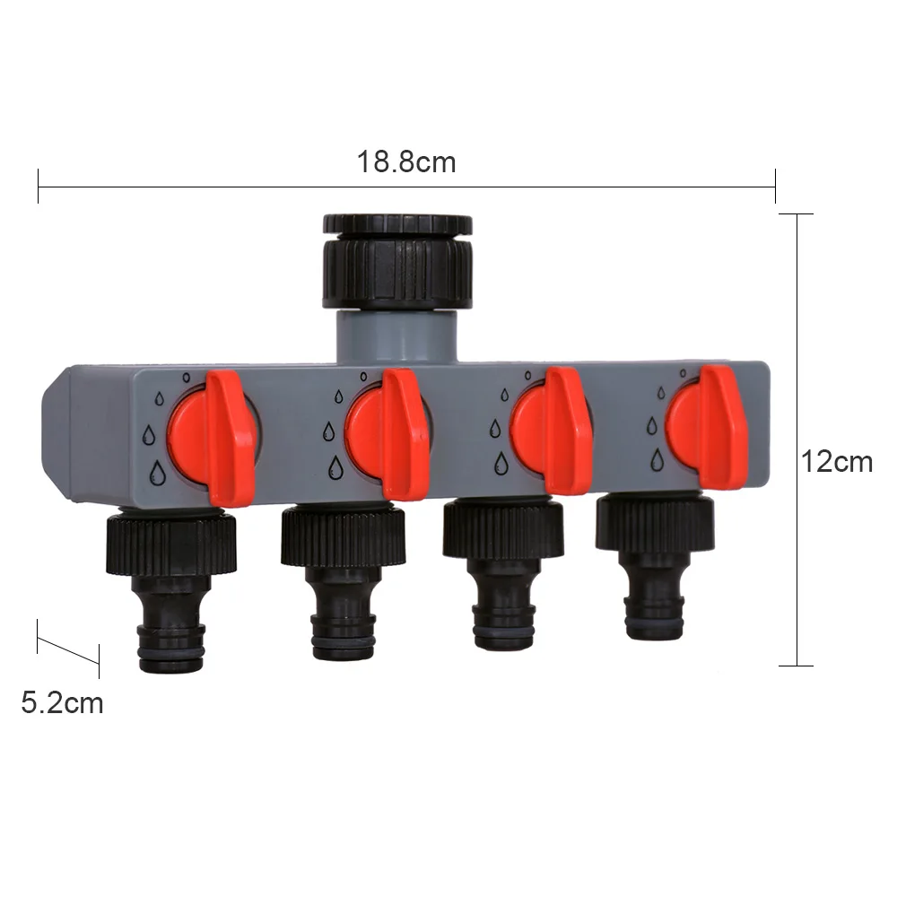 2-drożny/4-drożny rozdzielacz wody Adapter z kranu ABS złącze z tworzywa sztucznego 3/4 i 1-calowy rozdzielacz węża do kranu z wężem