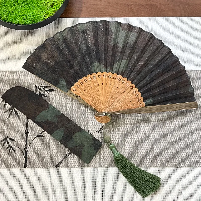 New Chinese style silk fan intangible red cloud yarn butterfly cheongsam fan merchandise souvenir