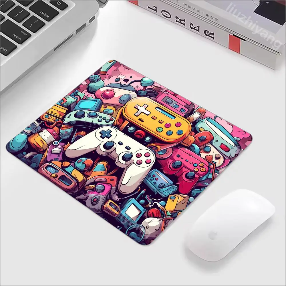 

Colorful Game Controller Mouse Pad 40X45 Large Square Computer Office Table Mats Rubber Anti-slip Mousepad Small Decor Desk Pads