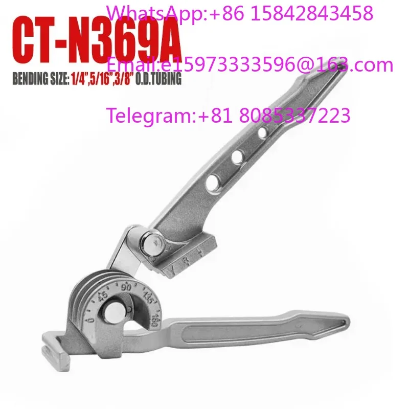 3-in-1 Manual Pipe Bender CT-N369 Metric & Imperial Optional Multifunctional Tube Bending Tool For Pipeline