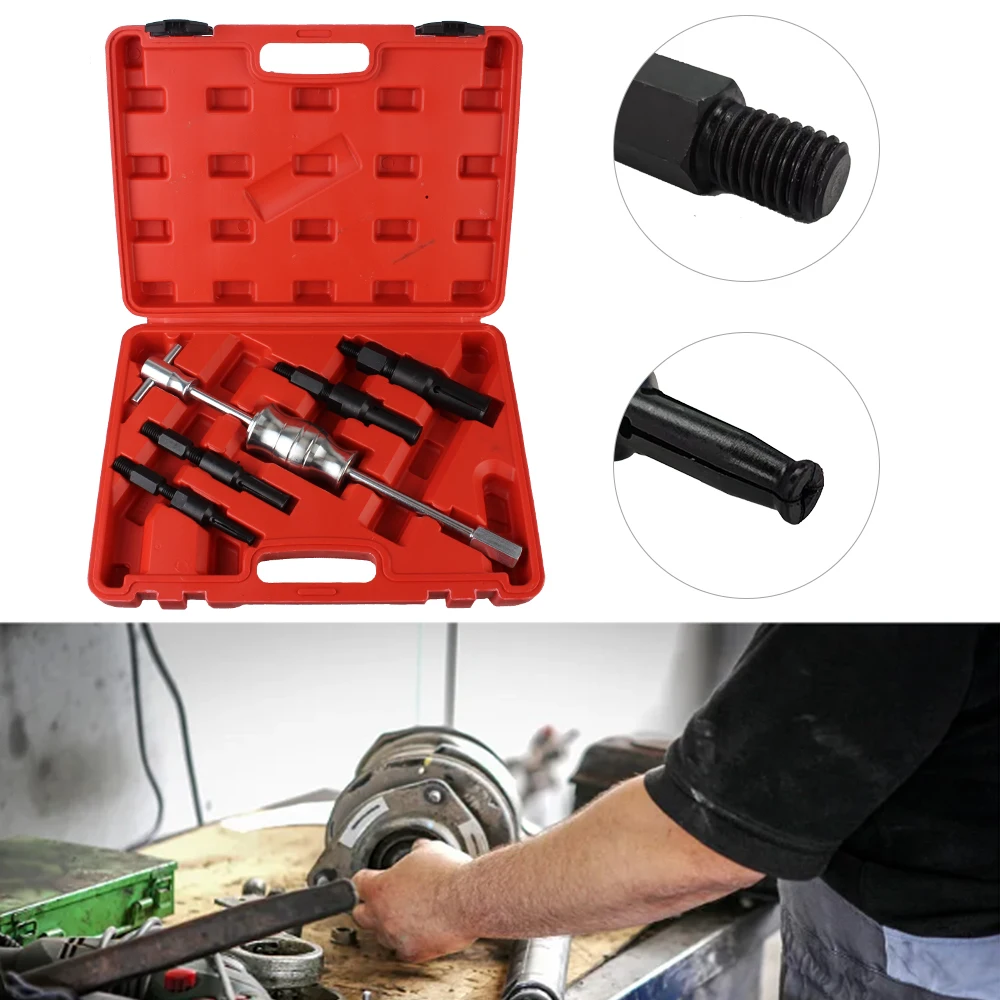 

Gear Puller Disassembly Kit Blind Hole Bearing Extractor 5Pcs/set Car Bearing Removal Tools Armature Bearing Pullers