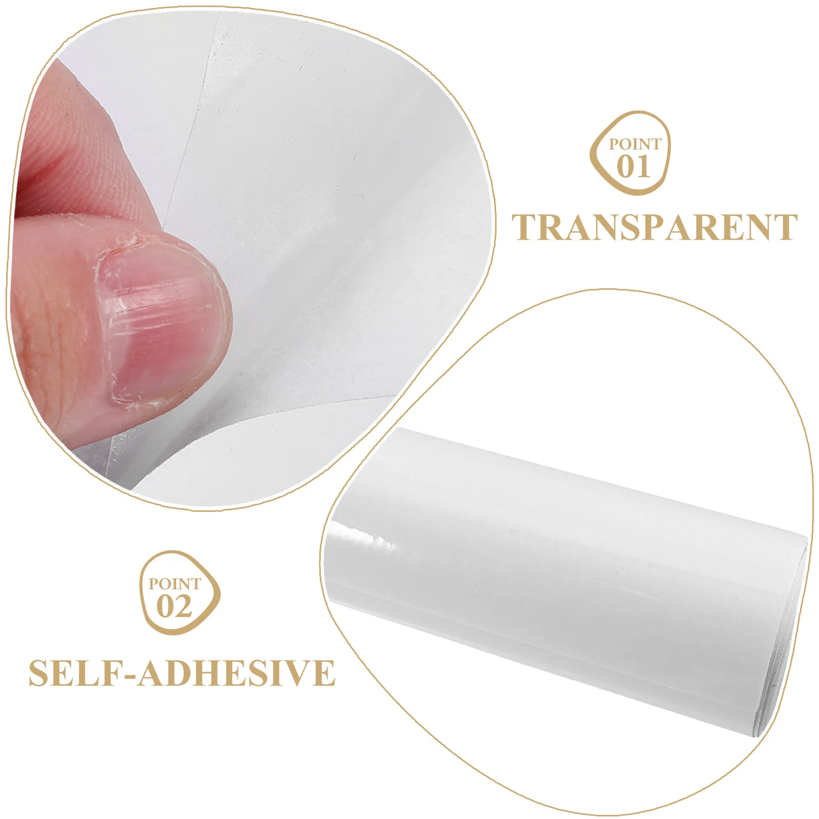 1 Roll of Clear Book Film Self Adhesive Book Cover Book Scrapbook Book Cases Film Film Thick Book Cover Book Protector