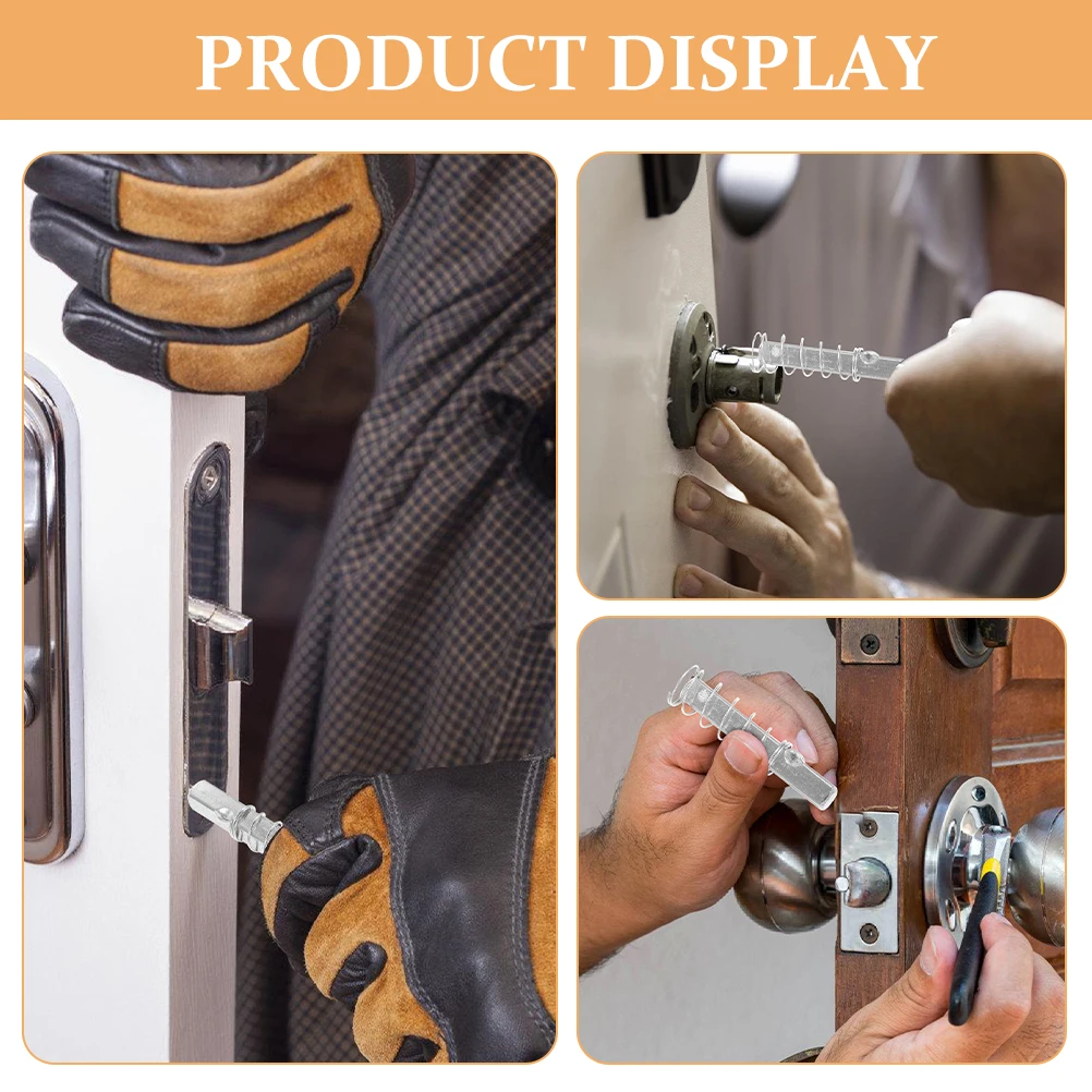 

2pcs Lock Spindle Bar Spring Accessories for Patio Door H 70mm Long Durable Stainless Steel Replacement Hardware Garage Door