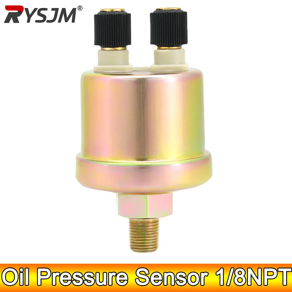 AD Universal Oil Pressure Sensor 1/8NPT 10mm 0-5BAR 0-10BAR for Oil Press Gauge Sender Switch Sending Unit Diesel Generator Part