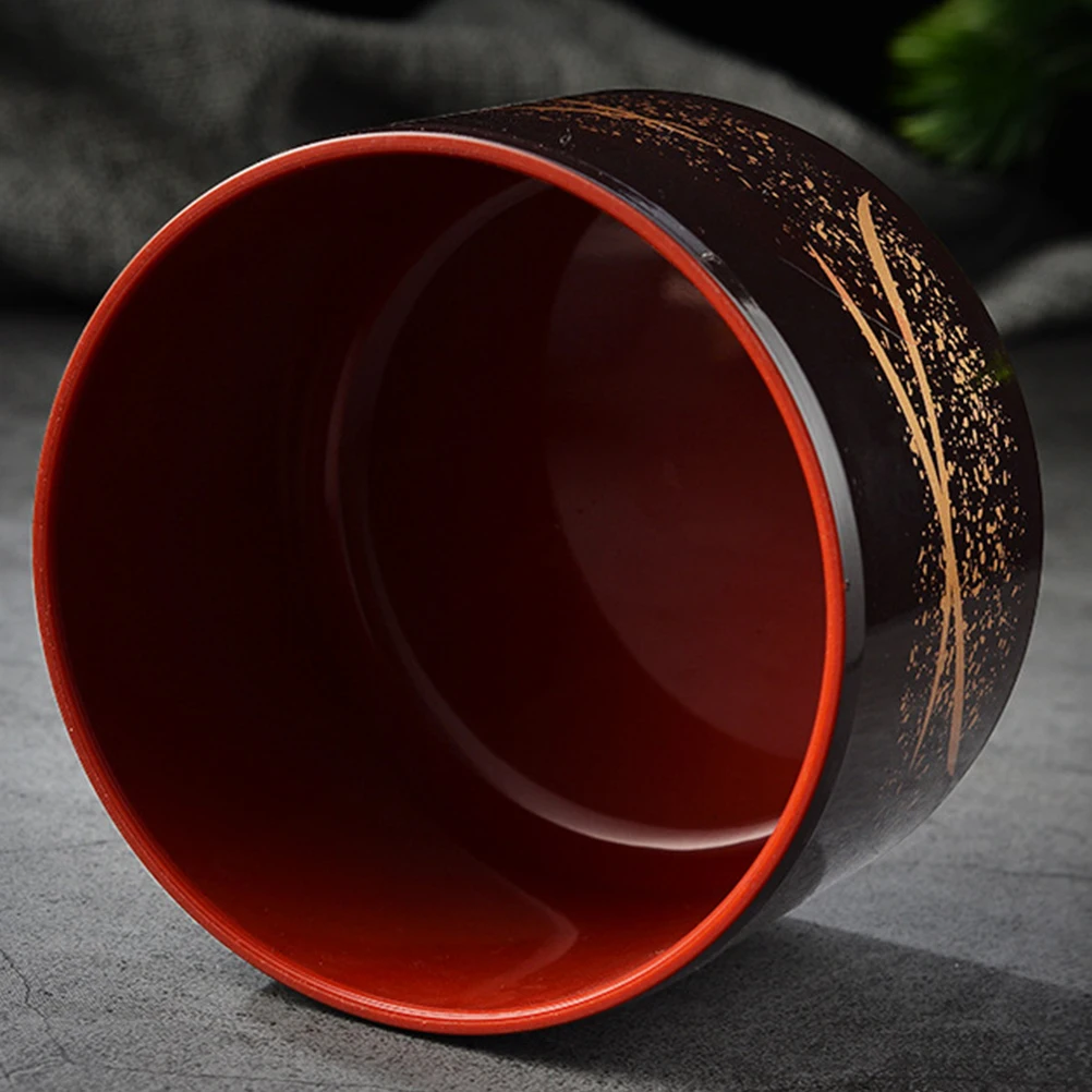 

Japanese Style Octagonal Soup Bowl ABS Material Non Slip Bottom Miso Tureen Covered Kitchen Supplies Tableware Set Durability