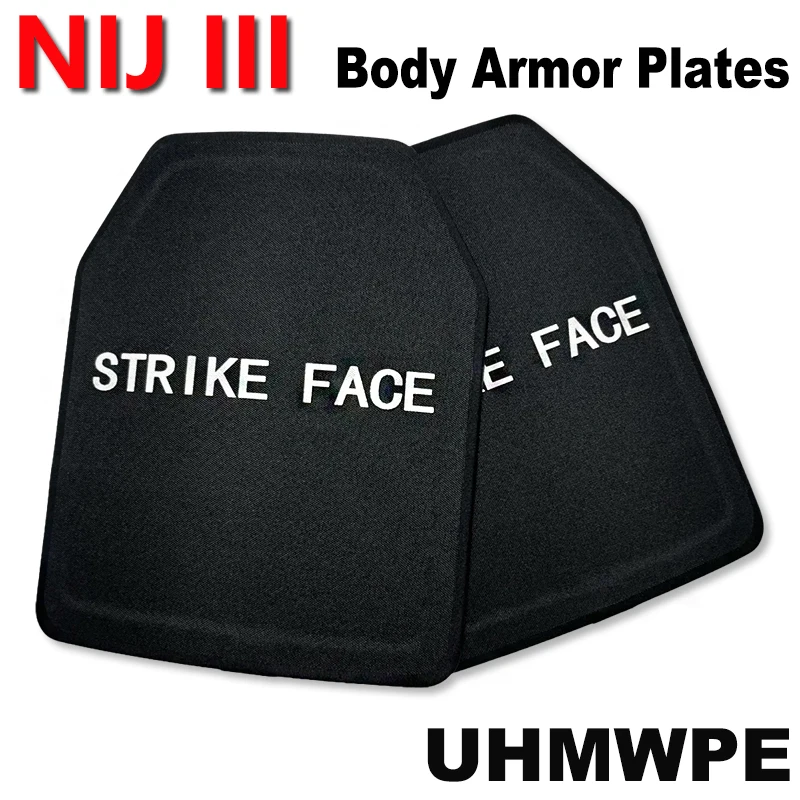 UHMWPE board 10X12inches 3-level protective board tactical insertion board backpack deck defense shield self-defense