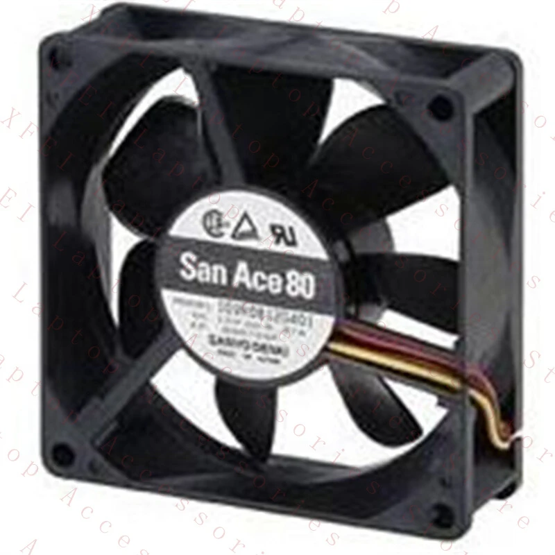 D  1PC for Sanyo 109R0824H4011 8cm 8025 24V 0.07A 3-wire inverter cooling fan #Y