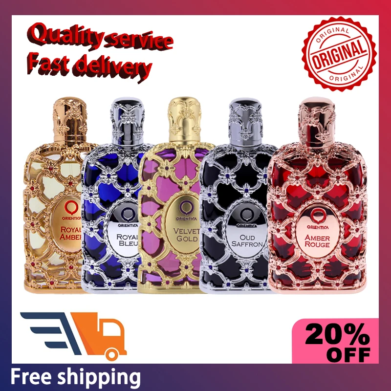 

80ml Original Arab Perfumes Arabian Middle East Dubai Eau de Parfum Spray Noble Lasting Amber Wood Fragrance Cologne Makeup Gift