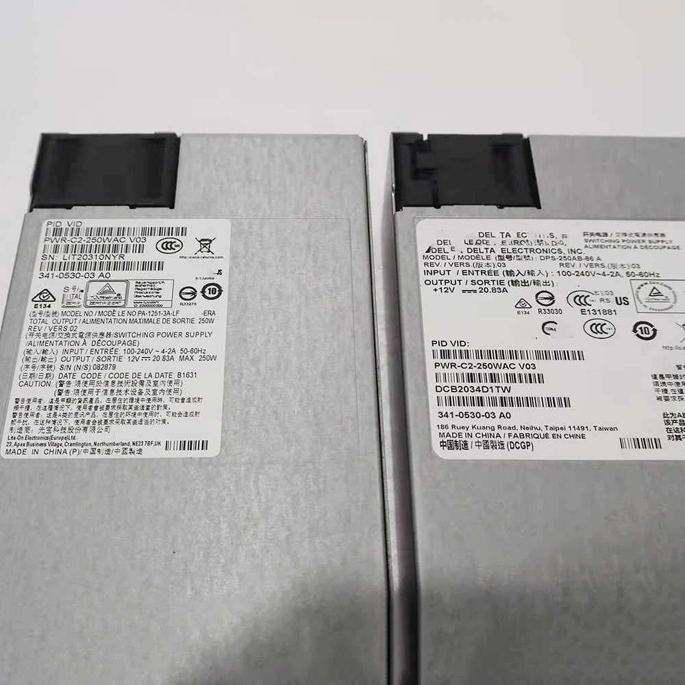 1pcs 341-0530-03 power supply for 2960X 3650 switching PWR-C2-250WAC