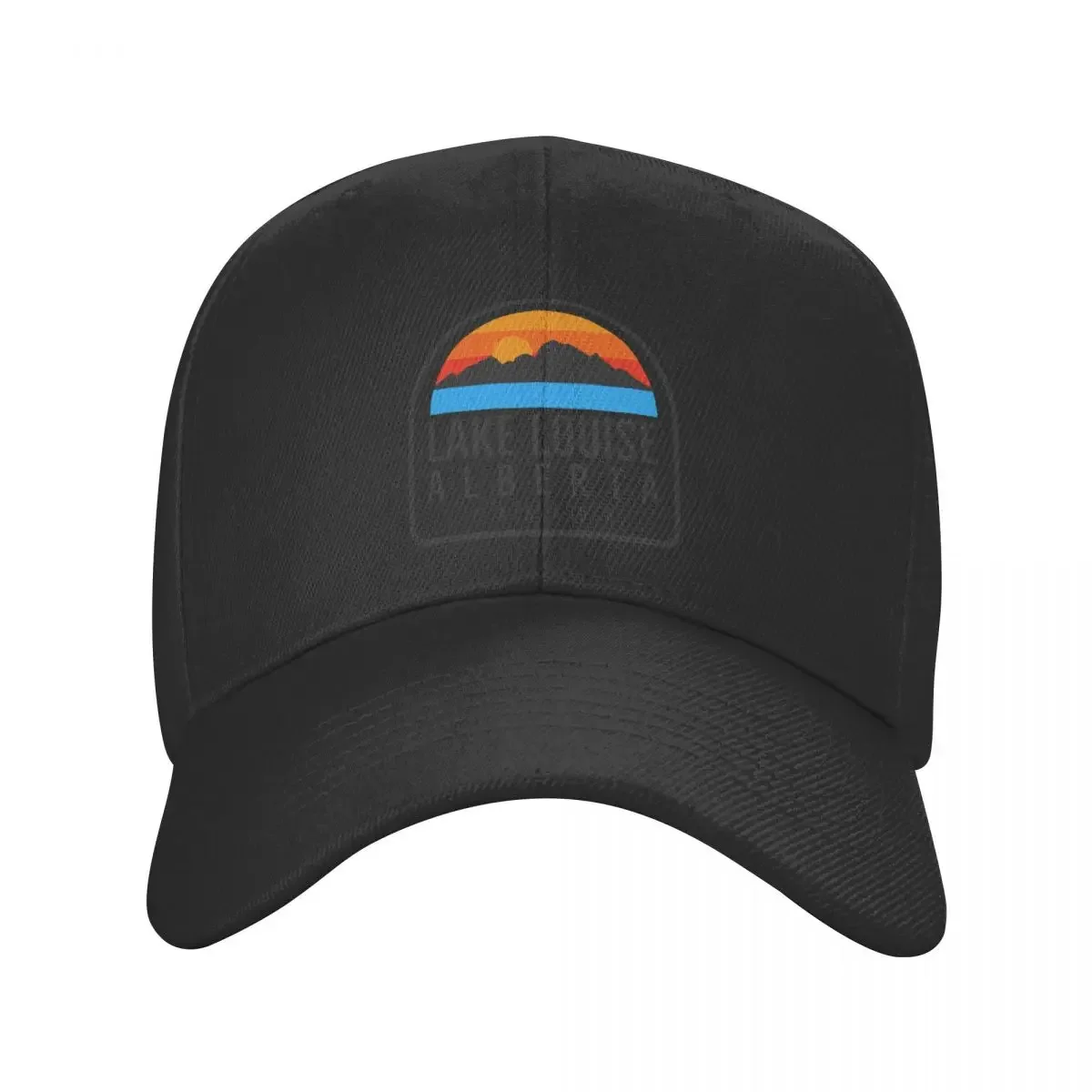 Lake Louise Alberta Canada Vintage Retro Adventure Travel Mountain Hiking, Camping Baseball Cap Golf Cap Mens Women's