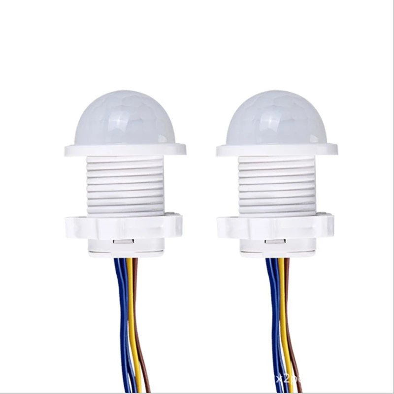 2PCS Smart PIR Sensor Detector Switch 110V 220V Human Body Infrared Motion Sensor Indction Auto On Off Light Switches