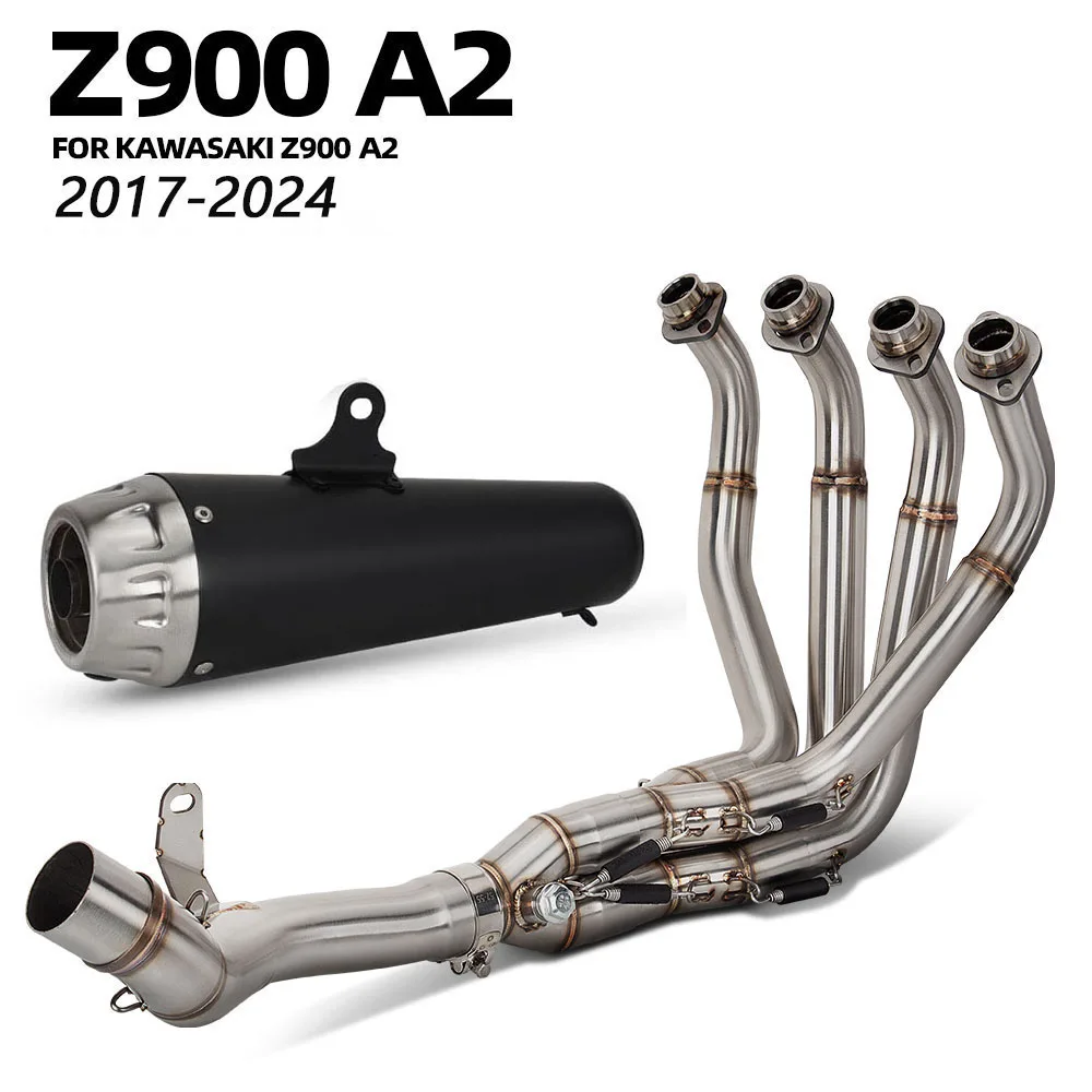 Z900 (Low power version) Exhaust System For Kawasaki Z900 A2 2017-2024 Motorcycle Exhausts Pipe Kit Manifold Pro Race Muffler