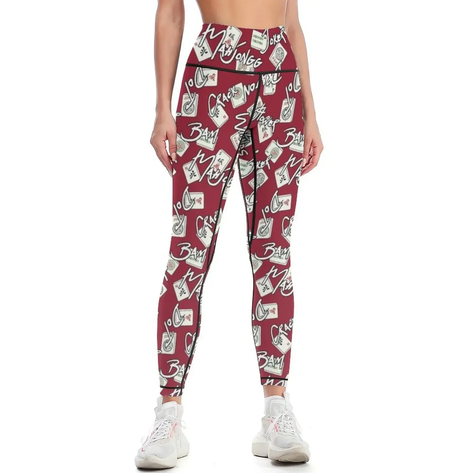 

Mahjongg Scattered Pattern! Leggings harem pants Women's trousers sport set Women's sports pants Womens Leggings
