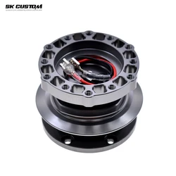 SK CUSTOM Universal Racing 12 Hole Steering Wheel Quick Release Hub Kit Wheel Hub Adapter Car Accessoriess Replace Aluminum Allo