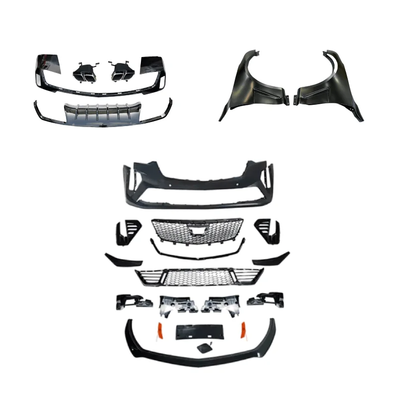 

Auto Body Kit PP Plastic Front Bumper Diffuser Bodykit For Cadilla-c Front Grille CT4 Upgrade Blackwing Car Parts Accessories