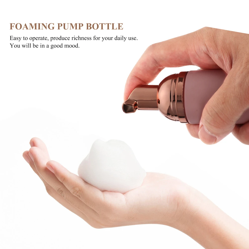 

6pcs Scrub Mousse Bottle Reusable Travel Pump Dispenser For Shampoo Lotion Liquid Soap Refillable Plastic Container Sub Bottles