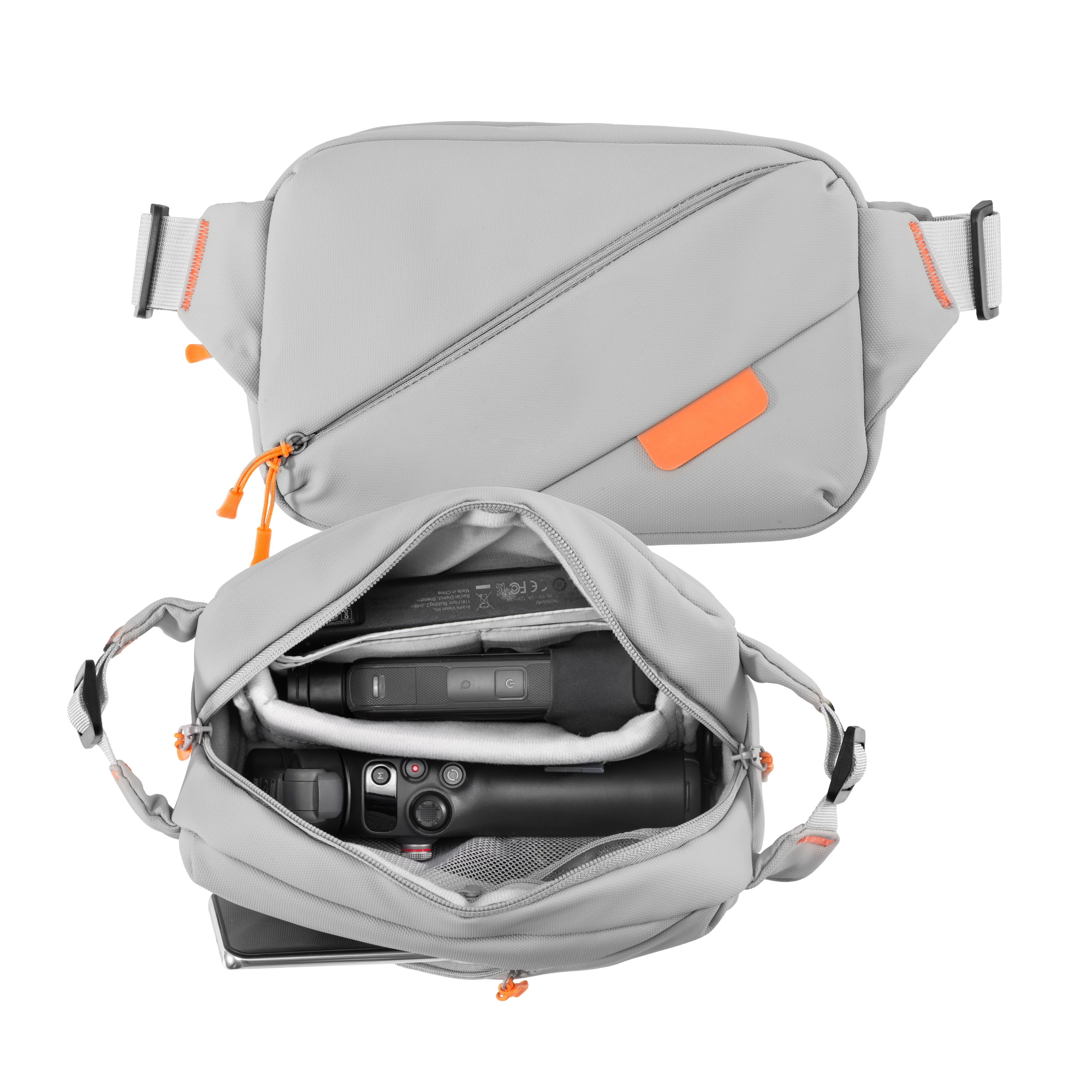Umhängetasche mit großem Fassungsvermögen, Reisetasche für DJI Action 5 Pro/Insta360 Ace Pro 2/Go3s/GoPro Pocket 3 Kamera-Zubehör