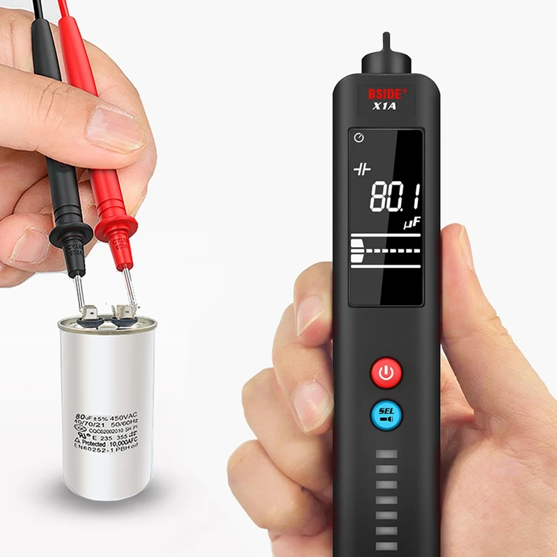 BSIDE X1A Voltage Detector EBTN LCD 3-Line Display And Adjustable Sensitivity Non-Contact