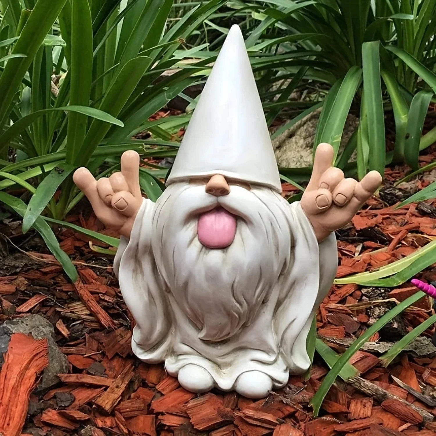 ght both Children and Adults alike. Add a Whimsical Touch to Your Garden Decor with this Charming and Lively Rocker Gnome Figuri