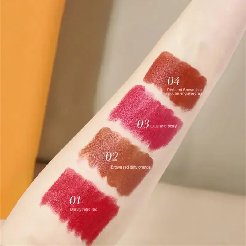 Vintage Relief Matte Lipstick Long-lasting Non Stick Cup Nude Lip Beauty Makeup Smooth Waterproof Lipstick Gift Lipstick