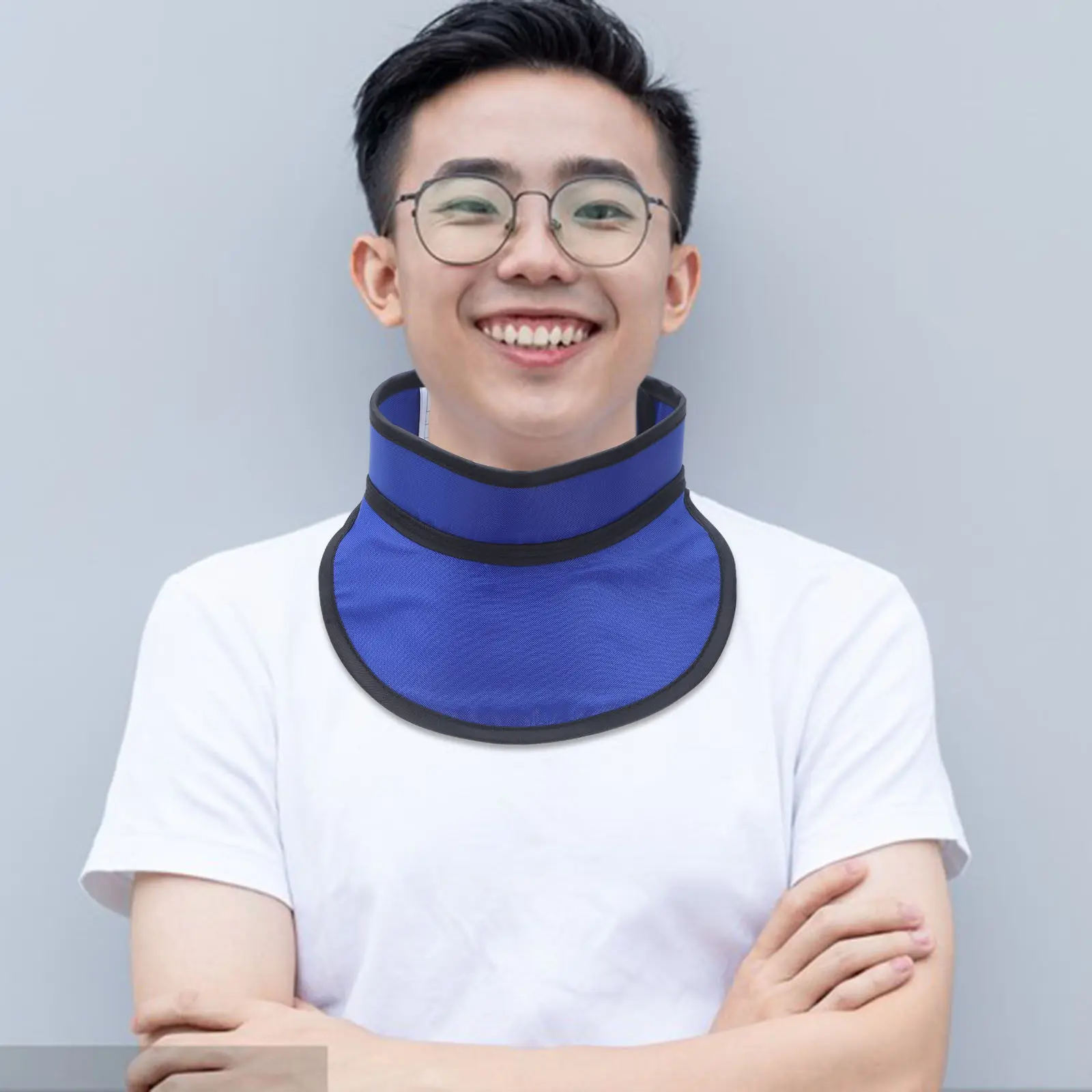

Lead Radiation Collar Shield 0.35mm Pb Lead Equivalent Lightweight Adjustable Waterproof Protection for -Ray