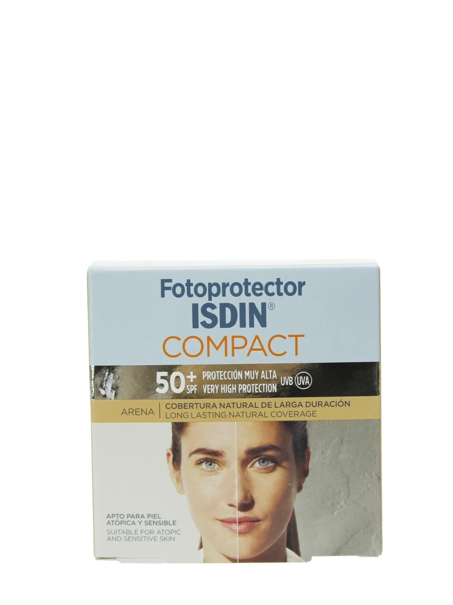 Isdin makeup photoprotector spf 50 sand compact oil free 10gr-makeup compact sand spf 50