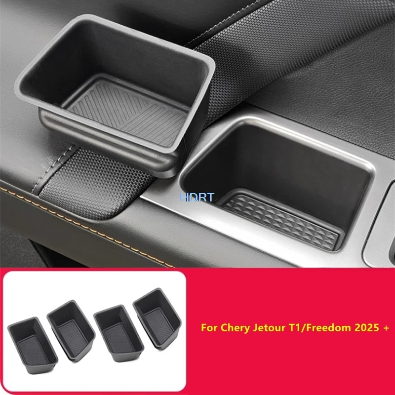 

Car Styling Door Handle Slot Storage Box Compartment Pad Organize Tray Cover Accessories Fit For Chery Jetour T1/Freedom 2025 +