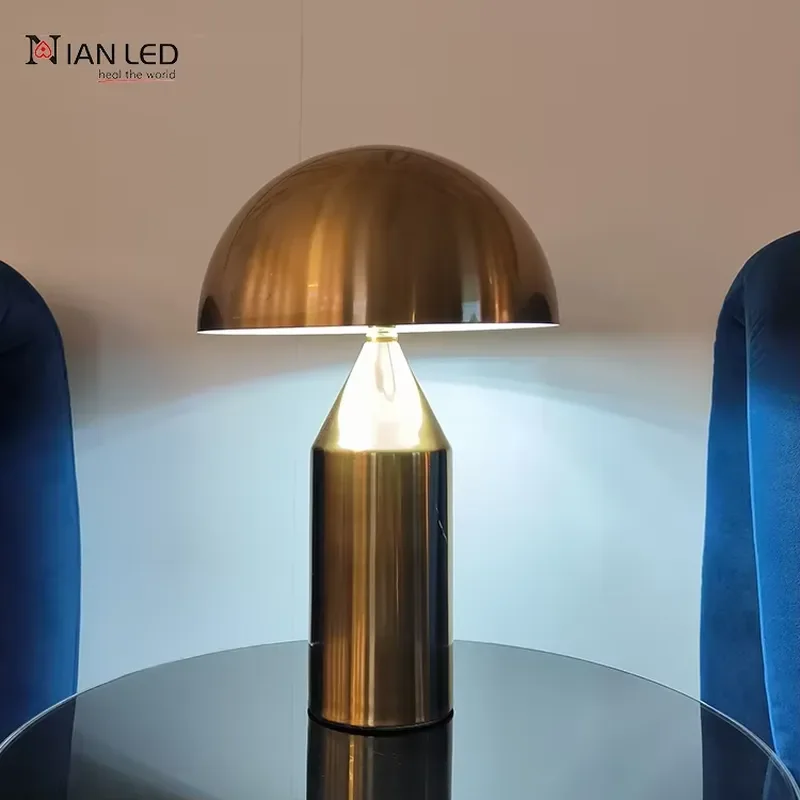 Modern Mushroom LED Desk Lamp Dimmable Eye Care Reading Light Simple Bedside Table Lamp for Bedroom Study Home Decor Lighting