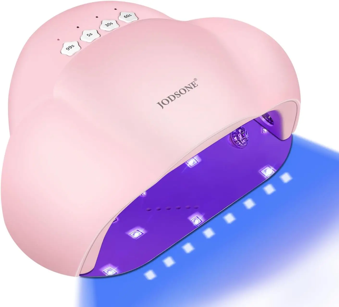 

Cloud-Shaped Nail Lamp with 4 Timers & Sensor for Home Manicure, Pink