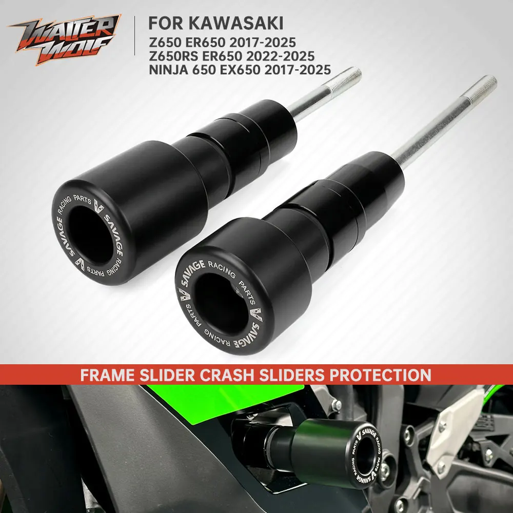 Voor KAWASAKI NINJA 650 Z650 2024 Frame Sliders Crash Protector Pad Motorfiets Accessoires NINJA 650 Z650RS ER650 EX650 2017-2025