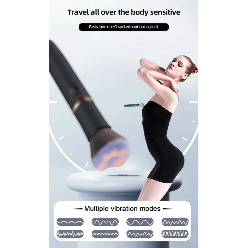 تهتز فرشاة للمكياج تدليك صدمة قوية الإناث النشوة الجنسية البظر محفز 10 سرعة مقاوم للماء ألعاب جنسية للنساء رجل #1