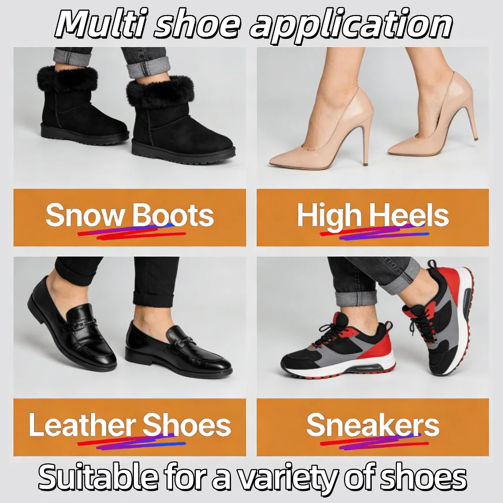 Extra Long Shoe Horn No Bend ABS Non-Slip Durable Shoe Helper for Elderly Pregnant Women Men Boots High Heels Hanging Shoehorn image 4