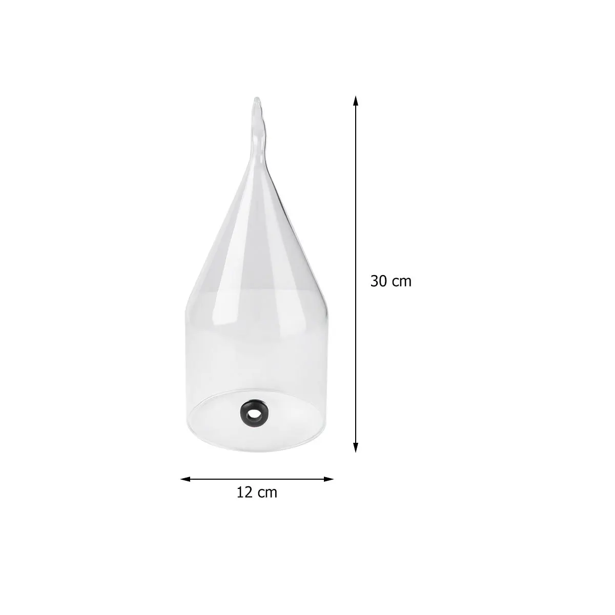 

Spacious Smoke Cake Cover Transparent Glass Food Cover Dust-Proof Dessert Display Case for Kitchen Counter and Events