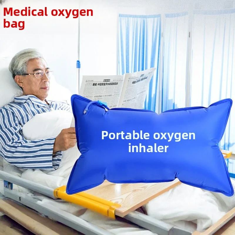 

42L Medical Portable Oxygen Carry Bag Household Oxygen Storage Pouch With Inhalation Tube For Daily Breath Support