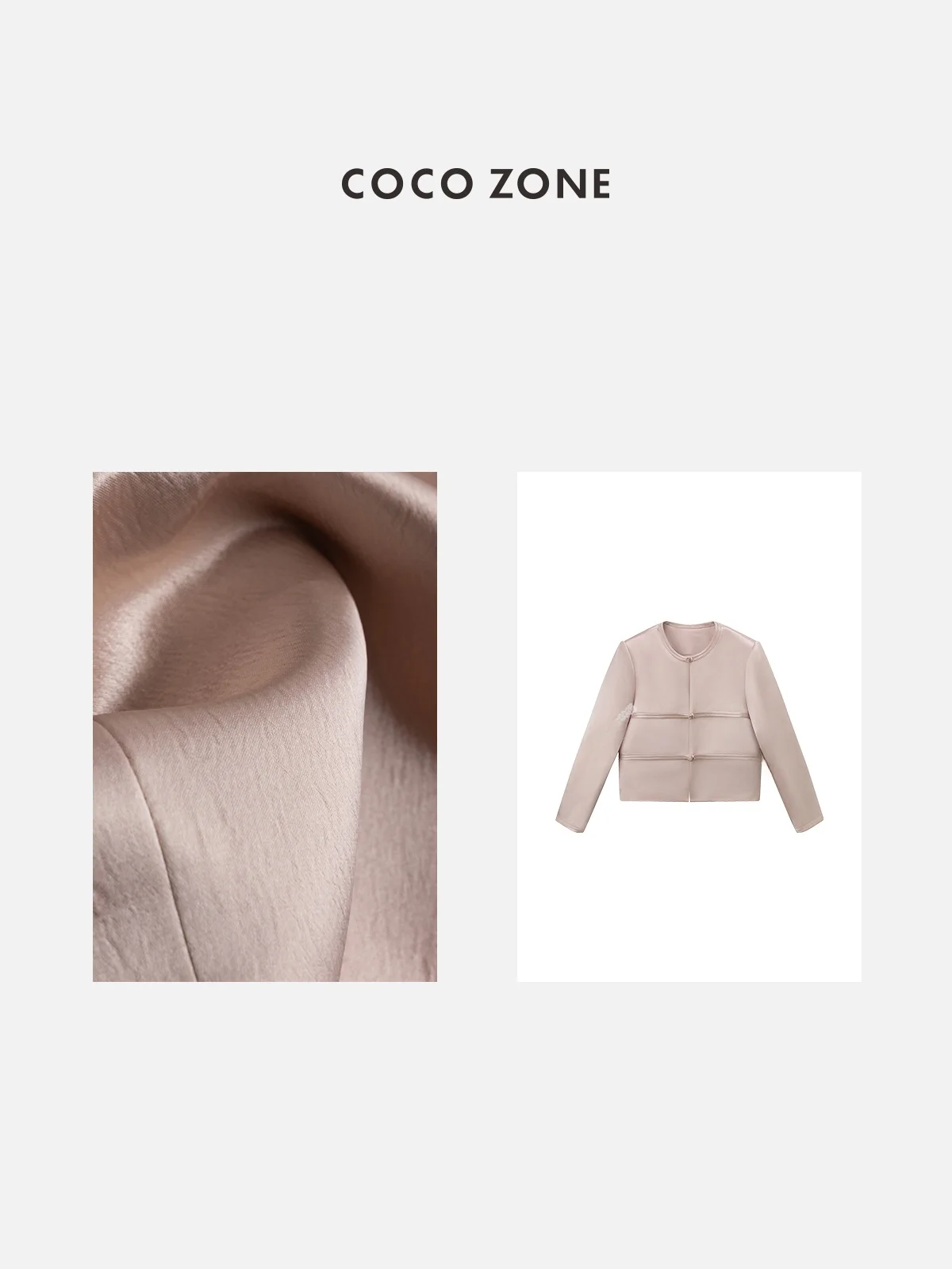 

New Chinese Sle National Faion round Ne Buttoned Coat Cardigan Early Autumn Wear Ladies ort Outerwear ZONE