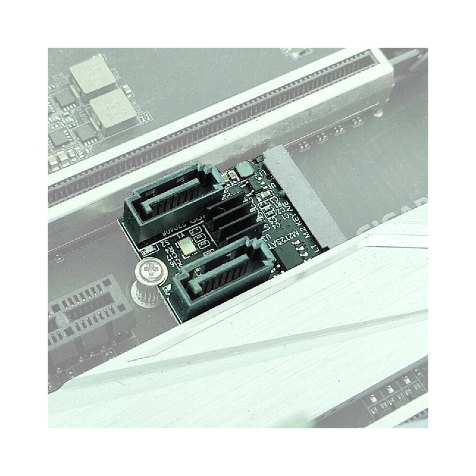 M.2 Naar Sata 3.0 Uitbreidingskaart Harde Schijf Adapter Kaart Jmb582 Chip Sleutel A + E Wifi M.2 Naar Dual Port Sata Converter PCI-E3.0 Kaart