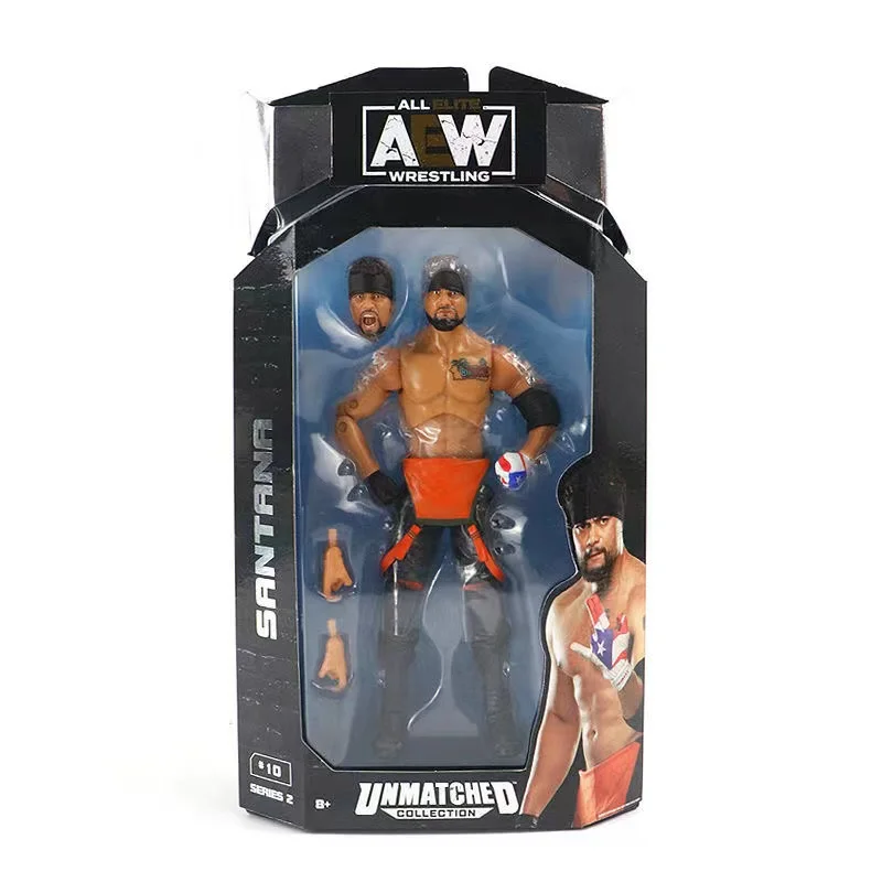 

SANTANA WWE/AEW /WWF/WCW Rare Collection PVC All Elite Wrestling Matched Collection Series Action Figures 6'