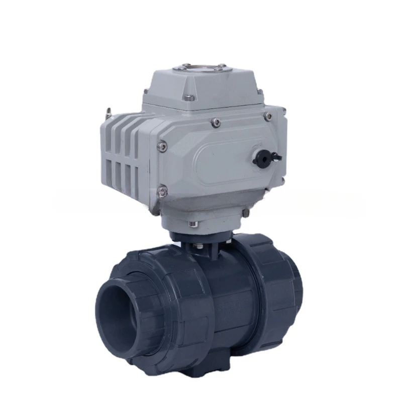 

For Water,Liquid,Steam,Corrosive Medium forKPL-Q961 DN15-DN100 Motorized UPVC Ball Valve True-union Connection Electric Valve