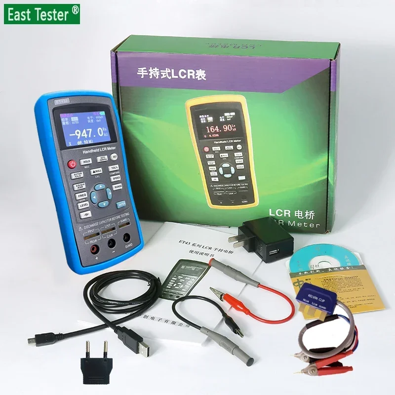 Professionele LCR Meter LCR Tester Oost ET430 ET432 ET433 Handheld LCR Digitale Brug Capaciteit Inductie Weerstand Tester