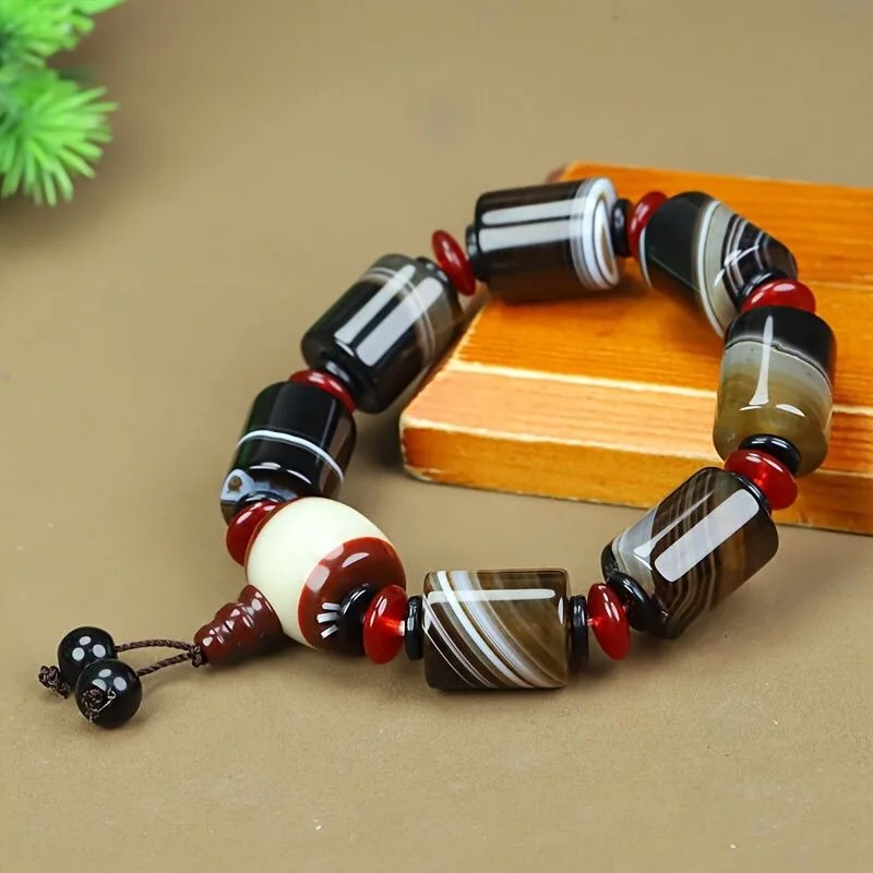 سوار عقيق أنيق ومتعدد الاستخدامات، نفس السوار للرجال والنساء، مجوهرات جديدة #2