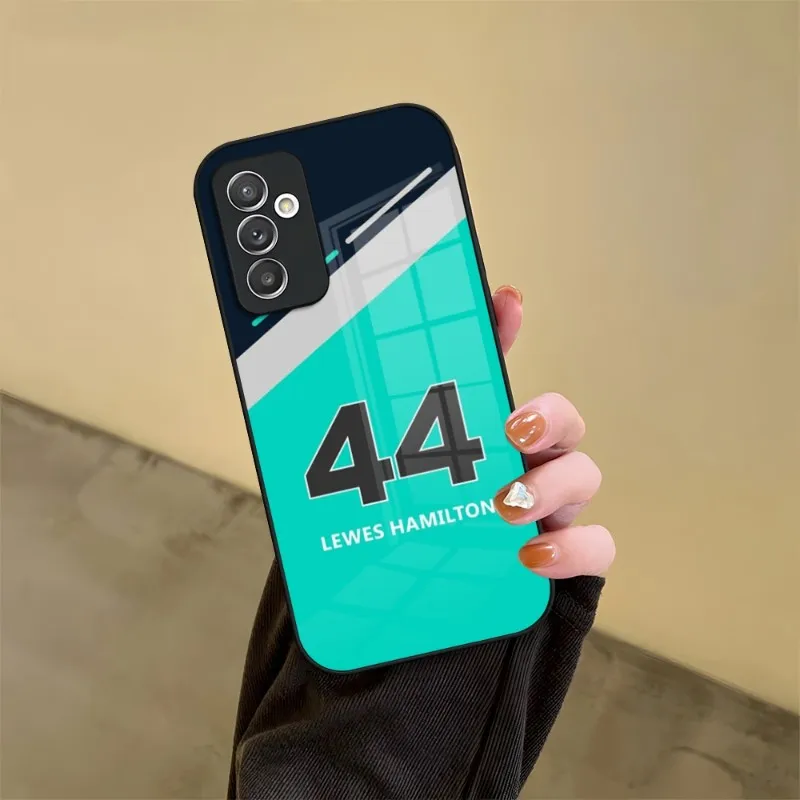 Lewis Hamilton Car 44 Phone Case Tempered Glass For Samsung A14 A21 A34 A52 A71 A20 A31 A12 A51 A40 A32 A72 A30 A54 Cover