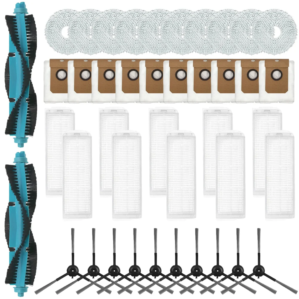 

Продлите срок службы вашего фильтра для Cecotec11090 с запасными частями, основной боковой щеткой, тканью для швабры фильтра и аксессуарами