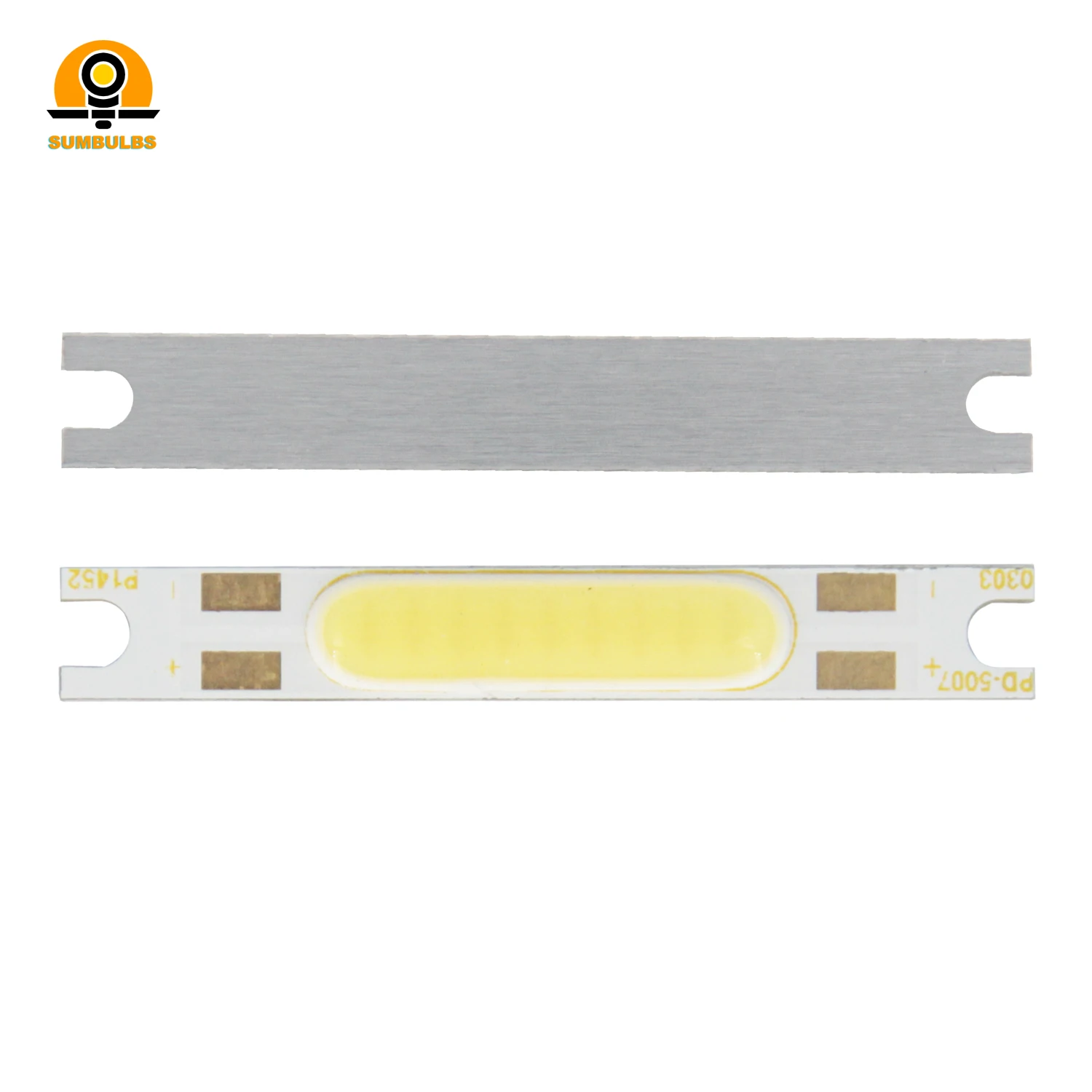 50x7mm 3W DC 9V 300mA wejście Led Cob listwa pasek źródło światła emitujące diodę ciepłą naturalną zimną białą do oświetlenia lamp DIY ściana