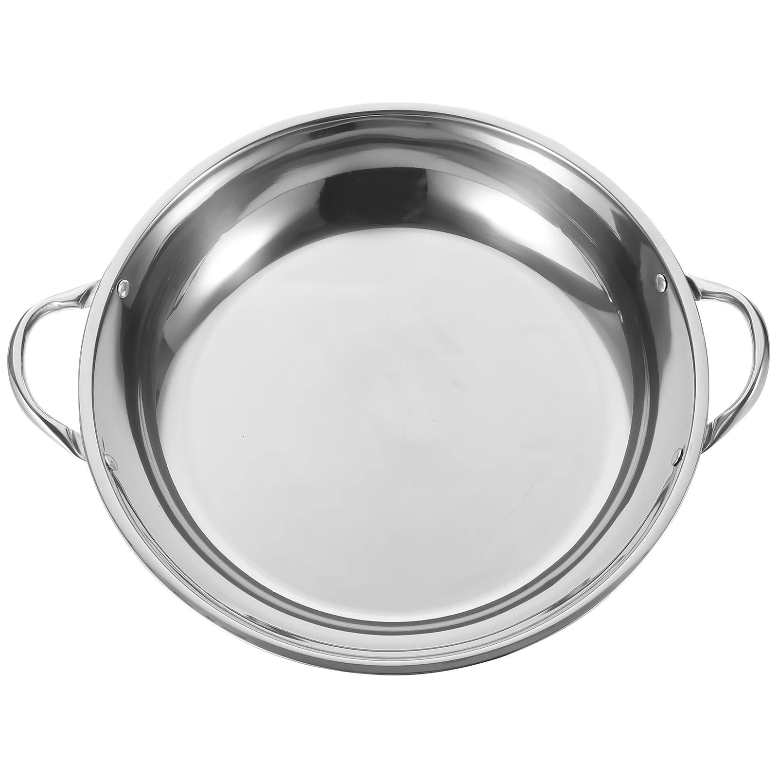 

Anti-Scald Double Handle Stainless Steel Cooking Ramen Heat Resistant Durable For Seafood Hot Pot Kitchen Stock Pot Large