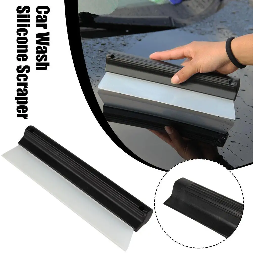 Car Non-Scratch Flexible Soft Silicone Handy Squeegee Drying Window Water Wrap Wiper Car Tools Scraper Film Clean Scraping Z4C2